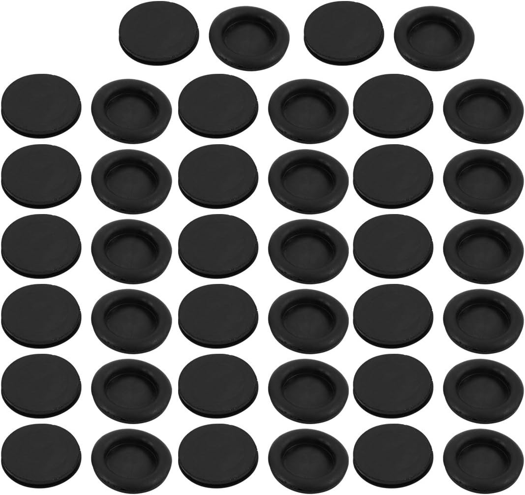 40Pcs 30mm Drill Hole Diameter Electrical Rubber Wire Protection Grommet Gasket