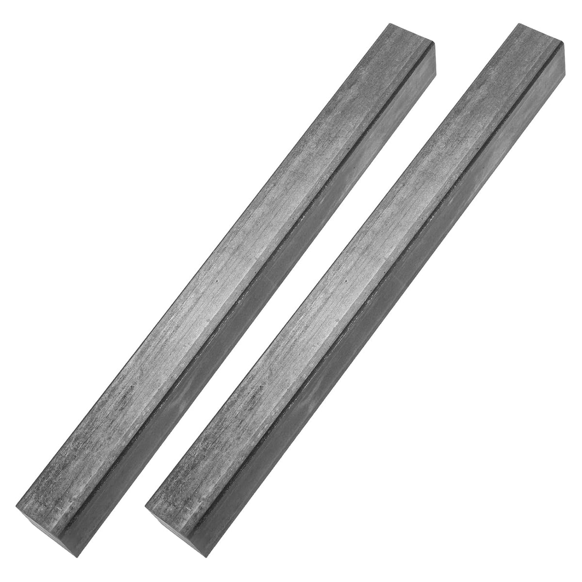 2Pcs Square Steel Bar Stock, 1-3/32"x1-3/32 x12(28mmx28mmx305mm) 1045 Square Steel Rod Bars Precision Key Stock for Keyways Structural Support Industrial Machinery DIY Craft