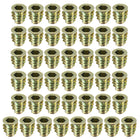 Furniture Threaded Insert Nuts Zinc Alloy M6 Internal Threads 13mm Length 50pcs