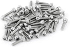 50Pcs M3 x 12mm Stainless Steel Hex Socket Round Head Machine Screws Bolts