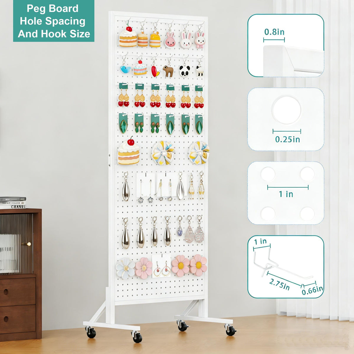 LinkMejor Pegboard Bağlantı Aksesuarları 32Adet Metal J Bağlantı Kitabı