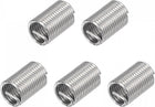 Wire Thread Inserts 5/8-11 UNC 2.5D 304 Stainless Steel Helical Type Coiled Wire Screw Repair Threaded Sleeve Steel Sheath 5pcs