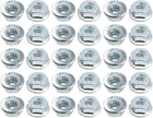 10#-24 Serrated Flange Hex Lock Nuts - Carbon Steel 100 Pcs