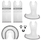 LinkMejor 5PCS Lâminas de Ferramenta Múltipla Vibratória de Diamante para Remoção de Juntas