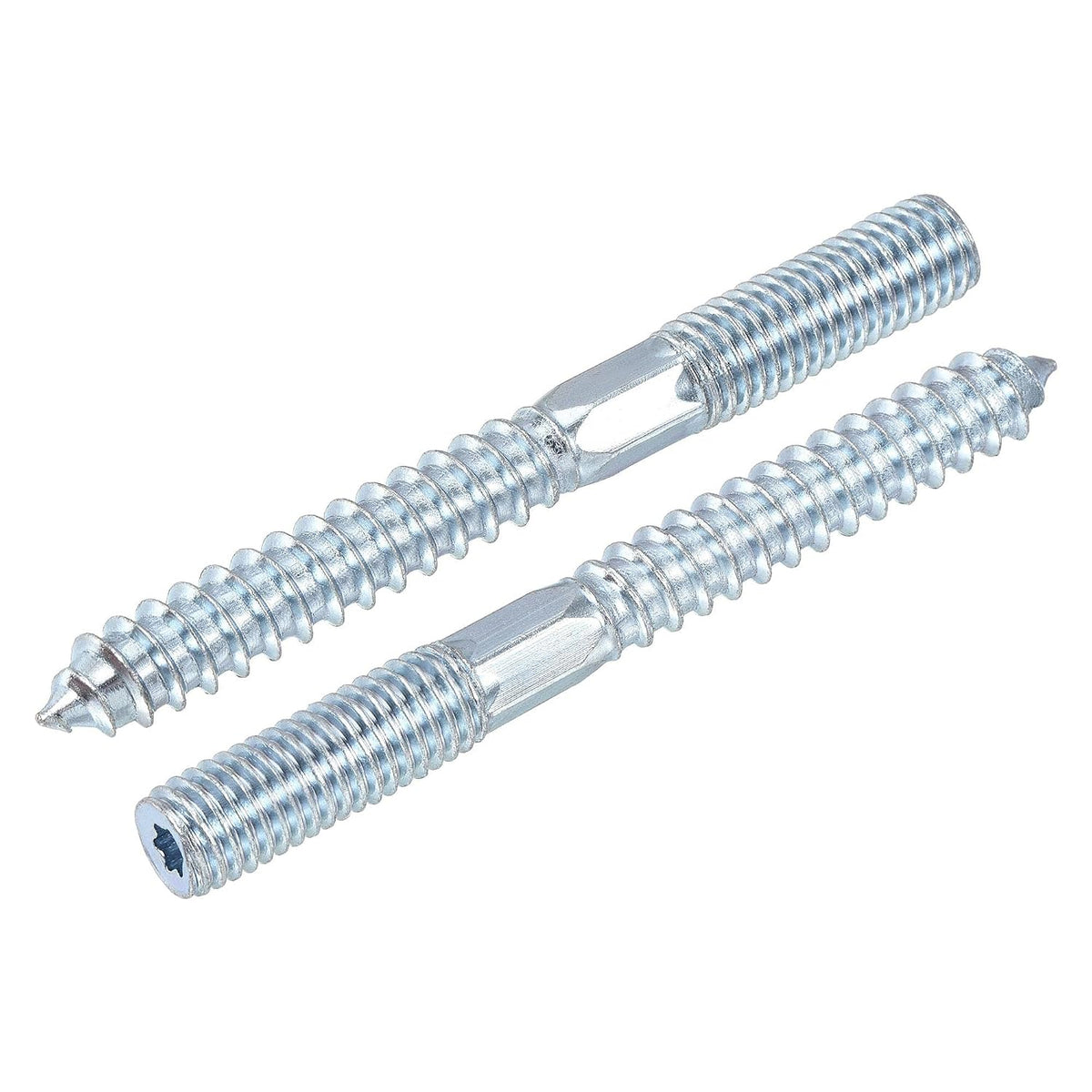 M10x28mm Hanger Bolts Double Head Dowel Screw for Wood Furniture 10pcs