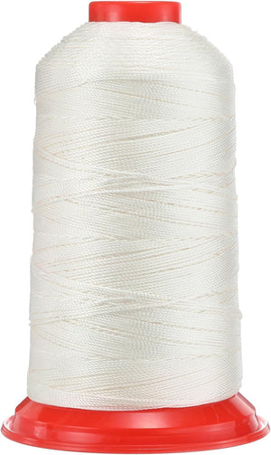 700 Yards Bondet Nylon Syningtråd Størrelse 840D/3 Syning-Høj Belastning Nylon Stoftråd Ude Tråd til Leder Jeans og Vævning Maskine DIY Original Hvid
