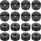 16pcs Double Split Shaft Collar for 3/16" Shaft, Two-Piece Clamping Collar, 5/8" OD, 5/16" Width, Black Oxide Steel Lock Collar Clamp, Set Screw Style