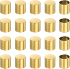 20 Pcs Stainless Steel Cord End Caps, 8 mm End Cap Barrel Beads Leather Cord End Caps for Jewelry Making DIY Tassel 8.2 mm Length Golden
