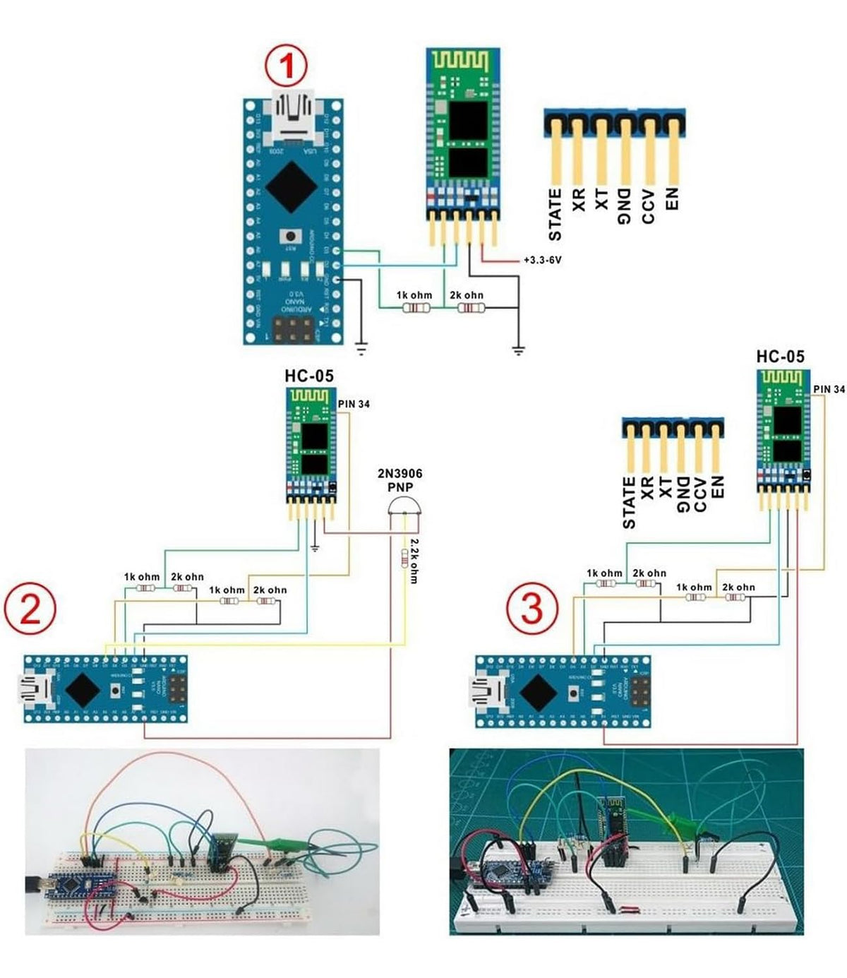 LinkMejor HC-05 Wireless Bluetooth Receiver RF Transceiver Module