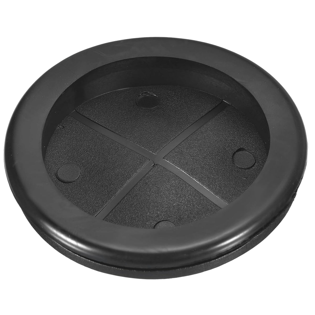 Rubber Grommets 2-3/4" (70mm) Drill Hole, 2-3/8" (61mm) ID Single Sided Hole Plugs Ring Gasket for Firewall Cable Wire Protecting, Black