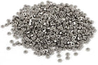 M1.2 x 1.2mm Nickel Plated Hexagon Hex Nuts Fasteners DIN 934 1000PCS