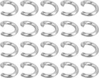 LinkMejor 200Pcs Open Jump Rings, 8mm 316 Stainless Steel O Rings, Split Rings Circle Clasp Connecting Ring for Jewelry Making Supplies Necklace Repair, Silver