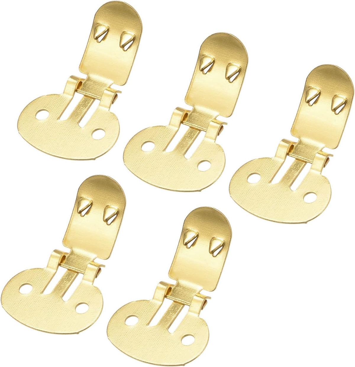 LinkMejor Blank Shoe Clips 31mm x 19.5mm Iron for DIY Crafts Decoration Gold Tone 20 Pcs
