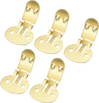 LinkMejor Blank Shoe Clips 31mm x 19.5mm Iron for DIY Crafts Decoration Gold Tone 10 Pcs