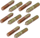 M10x50mm Carbon Steel Zinc Plated Hanger Bolt 10pcs