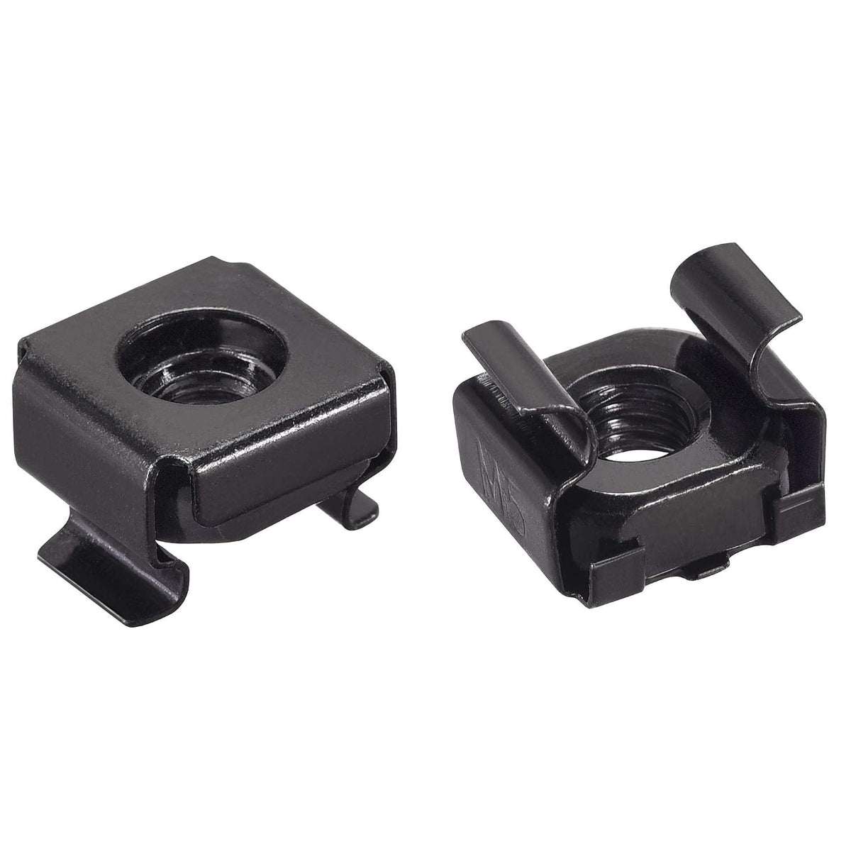 Snap-in Cage Nuts - M5 x 0.8mm Carbon Steel Metric Nut for Server Shelve Cabinet 50pcs
