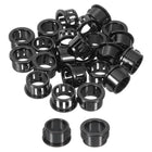 Cable Snap Bushing Grommets, 26Pcs 16mm/0.63" Mounting Dia Nylon Snap Bushing Grommet, Round Snap in Cable Hose Bushing for Various Cables Tubes Wire, Black
