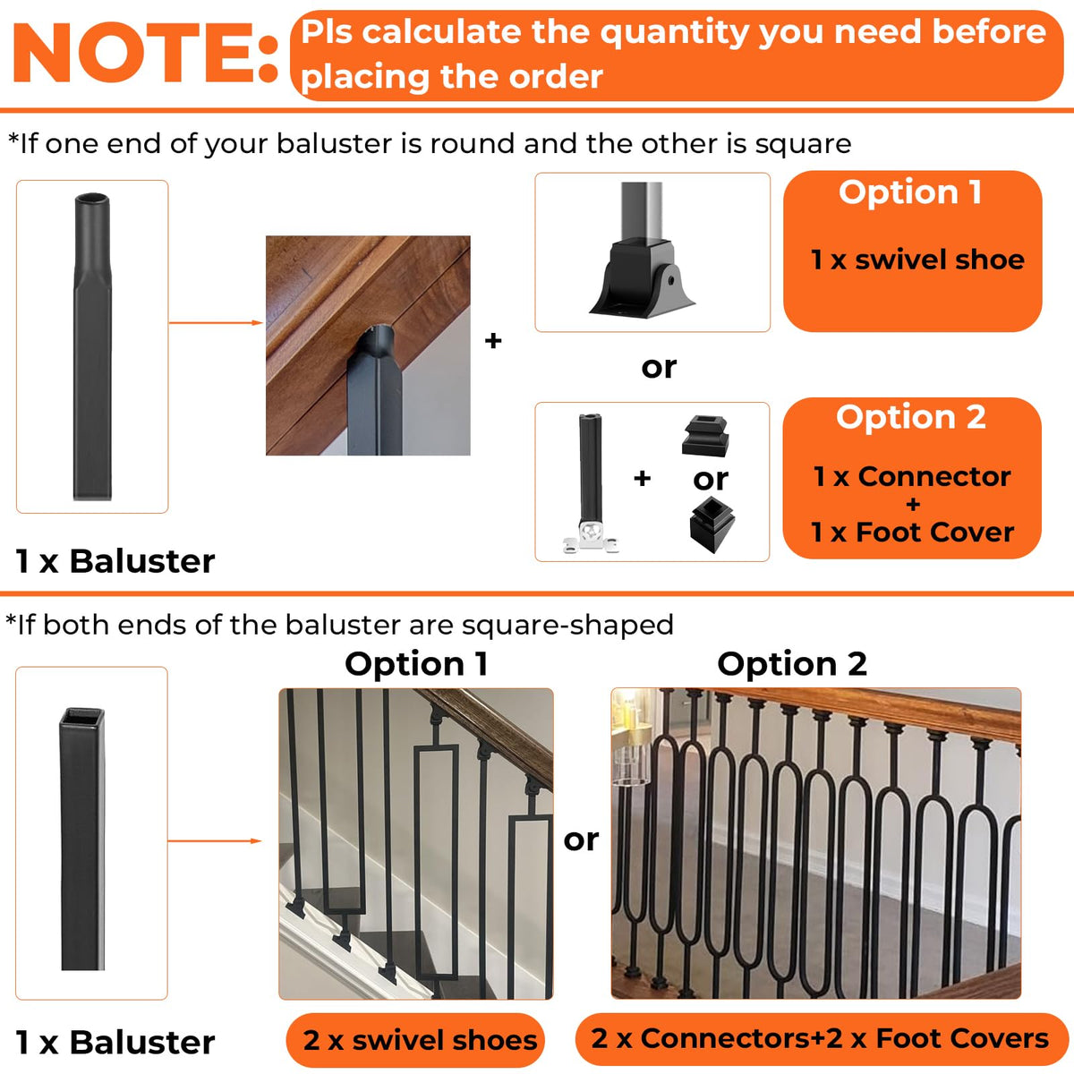LinkMejor 10-Pack Baluster Düz Ayakkabı ile Trençetler