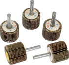 Metal Shank Abrasive Mounted Flap Wheels Brush Bit, 30mm, 5-Piece