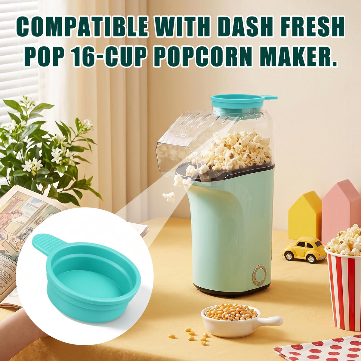 Silikone smørvarmeplade til DASH Fresh Pop Popcorn Maker