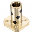 Sleeve Bearings 8mm Bore 12mm OD 30mm Length Square Flanged Wrapped Oilless Bushings