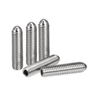 Ball Point Set Screws, M6 x 25mm 304 Stainless Steel Metric Spring Hex Socket Screw 10pcs