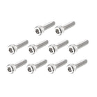 M2.5x10mm 0.45mm Pitch Bolts Hex Socket Cap Head Screws 100pcs
