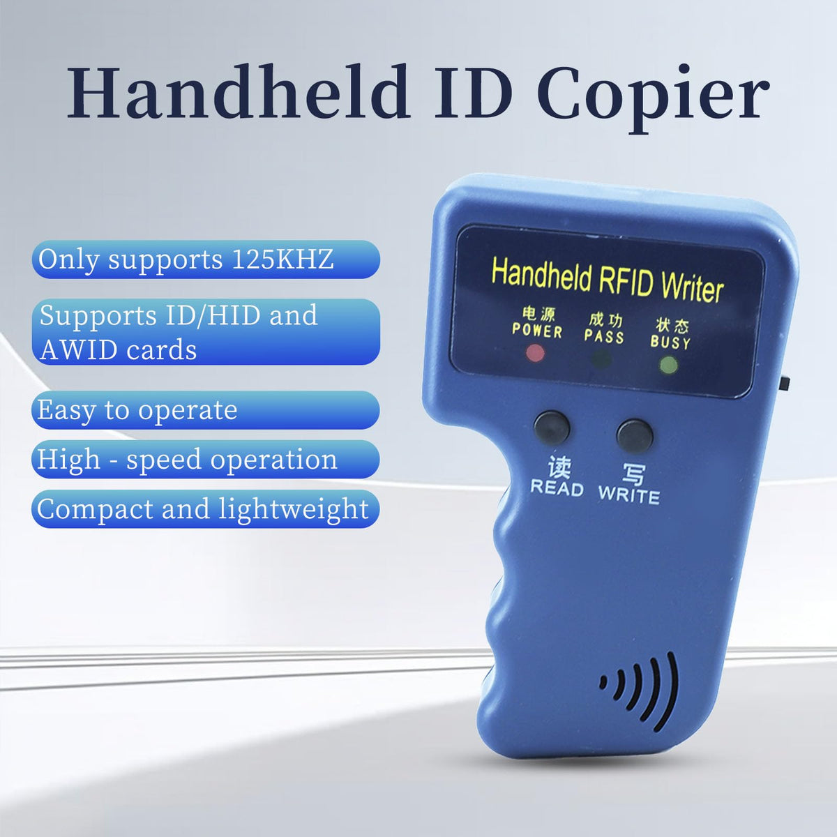 LinkMejor RFID Läsare Skrivare Handhold 125KHz RFID Skrivare Kopia