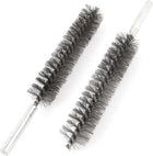 18cm Long 25mm Diameter Stainless Steel Wire Tube Cleaning Brush 2 Pcs