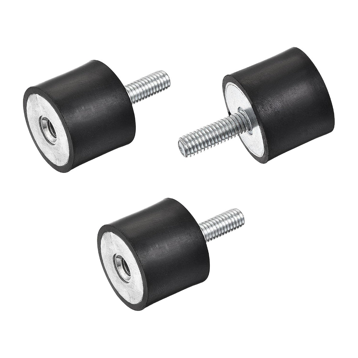 M6 Rubber Mounts, 3pcs Male/Female Shock Absorber, for Motor Generator Compressor Garage Reverse Pump Impact Air Generator Bobbins, D25mmxH20mm