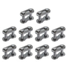 10Pcs #40H/ DIN/ISO 08AH Chain Master Connector Link Roller, 1/2" Pitch Carbon Steel, Standard Connecting Split Links
