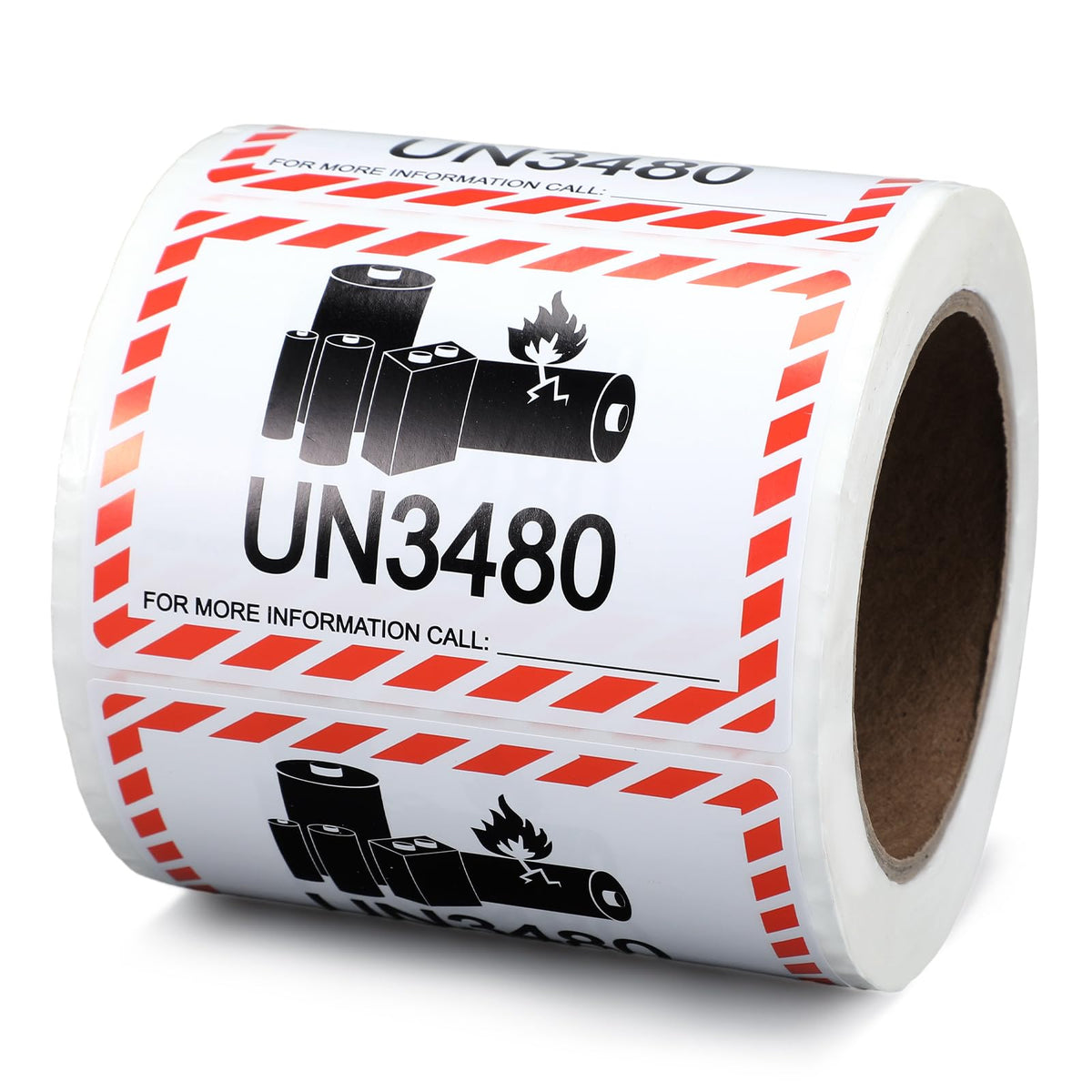 LinkMejor 500 Pcs UN3480 Baterai Lithium Label