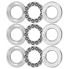 3 Set 51104 Thrust Ball Bearings 20 x 35 x 10mm Plane Axial Ball Bearing Single Row Roller, Chrome Steel (ABEC3)