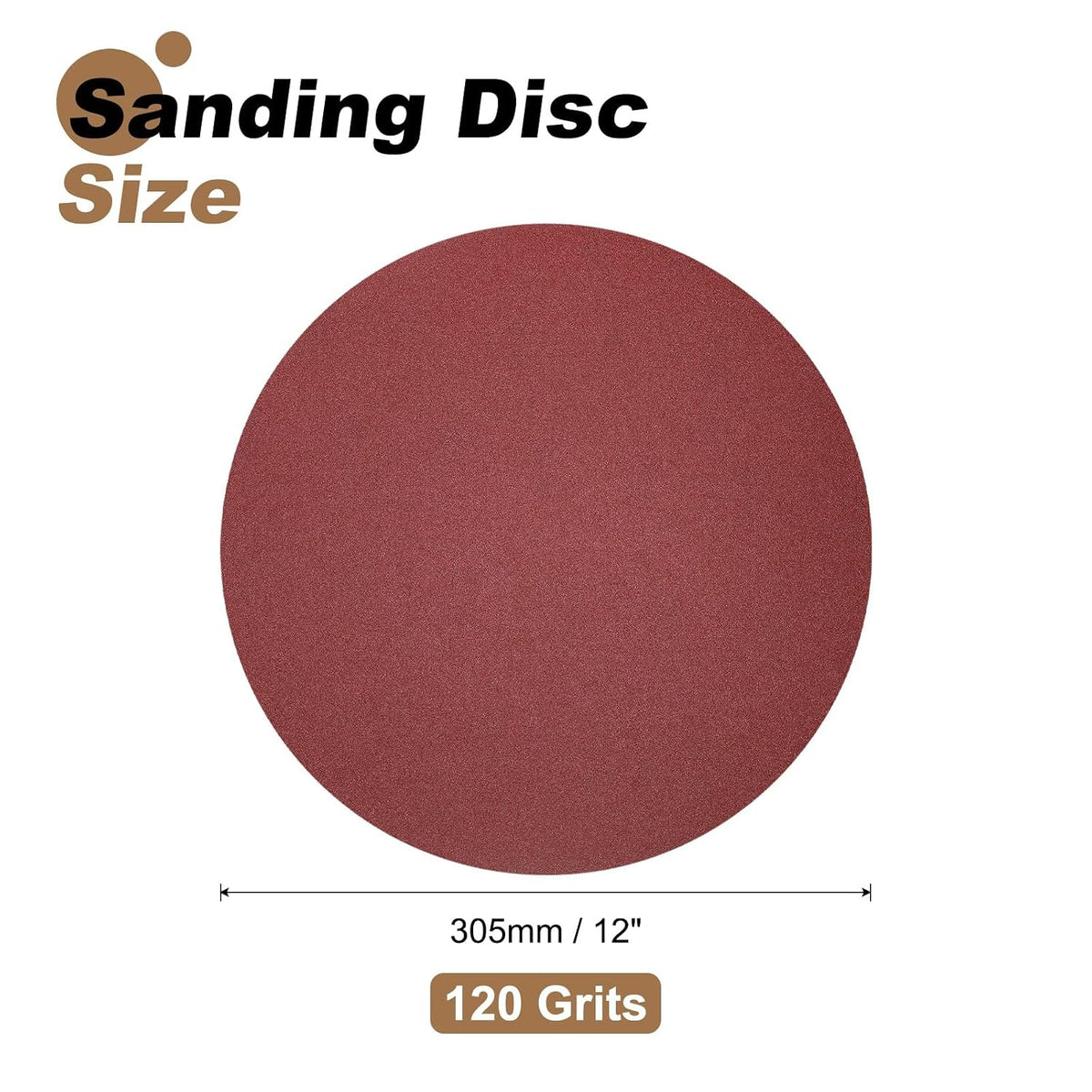 5stk 12-Inch Sanding Discs, 1500 Grits Aluminiumoxid Hook and Loop Stick Back Sandpapir, Ingen-hul Runde Våt/Tør Sandpapir, Sand Bil Paint, Træ, Metal