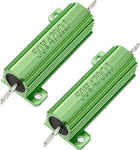 50W 470 Ohm 5% Aluminum Housing Resistor Screw Tap Chassis Mounted Aluminum Case Wirewound Resistor Load Resistors Green 2 pcs