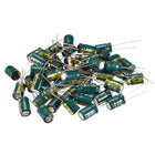Aluminum Radial Electrolytic Capacitor Low ESR 3.3uF 400V 105 Celsius 3000H Life 8x12mm High Ripple Current Low Impedance 50pcs Green