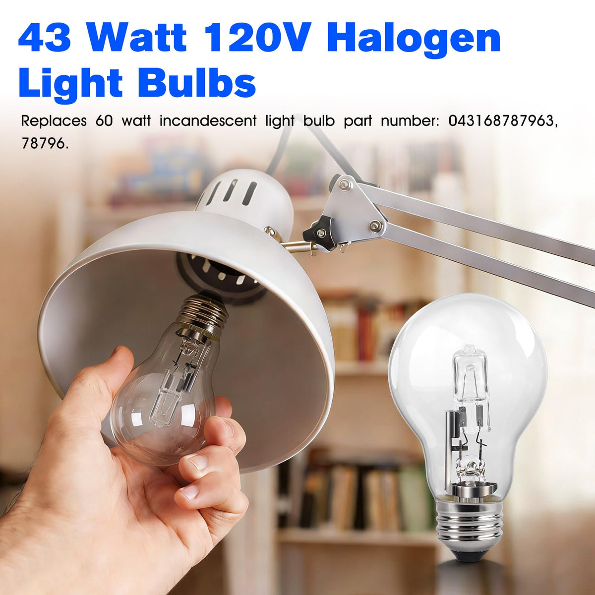 Lampadine a卤素 Incandescenza A19 120V 43W Lampadina a卤素