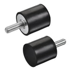 M8 Rubber Mounts, 2pcs Male Thread Shock Absorber, for Motor Generator Compressor Garage Reverse Pump Impact Air Generator Bobbins, D30mmxH30mm