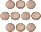 Wood Button Top Plugs 9/16 Inch Cherry Hardwood Furniture Plugs 100 Pack