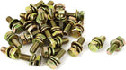 M6x16mm 8.8 Grade Yellow Zinc Plated Hex Head Bolt 25pcs w Washer