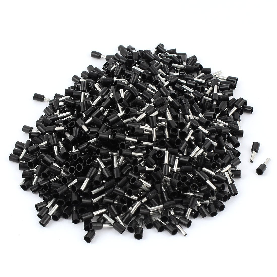 Wire Crimp Insulated Ferrule Pin Cord End Terminal AWG14 with 1000 Piece, Black