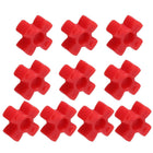 10pcs GS12 Coupling Insert, Urethane Flexible Solid Type Jaw Coupling Center Insert for L-Jaw Couplings L-Jaw Couplers Set, Red