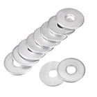 6mm x 20mm x 1.5mm Zinc Plated Carbon Steel Flat Washer for Screw Bolt 100Pcs