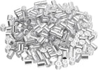 200 Pcs Aluminum Crimping Loop Sleeves for 5/32" Diameter Wire Rope, Round Aluminum Wire Rope Sleeve for Cable Line End
