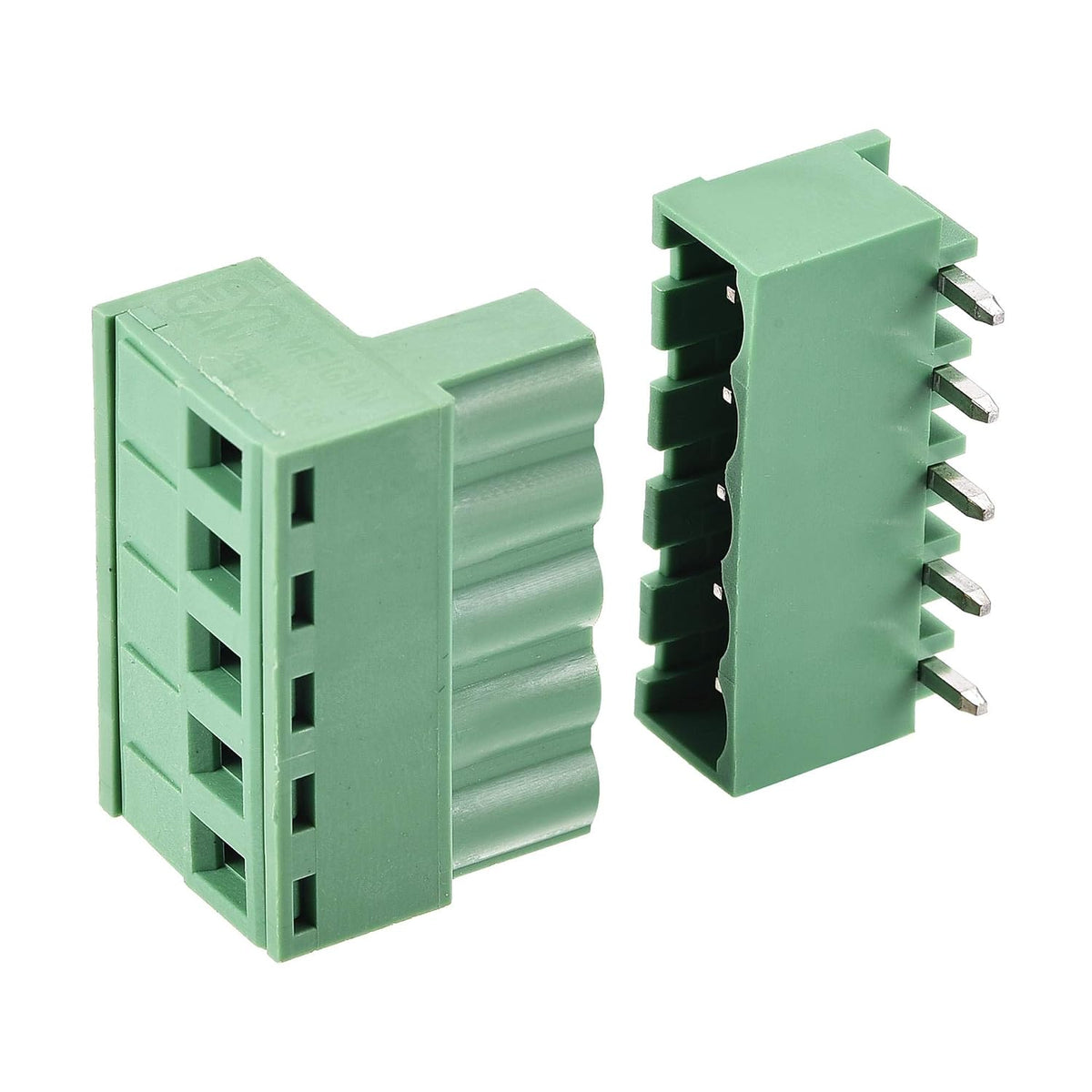 5-Pin 5.08mm Pitch Angolo Retto PCB Terminal Block Connettore 10 Setti