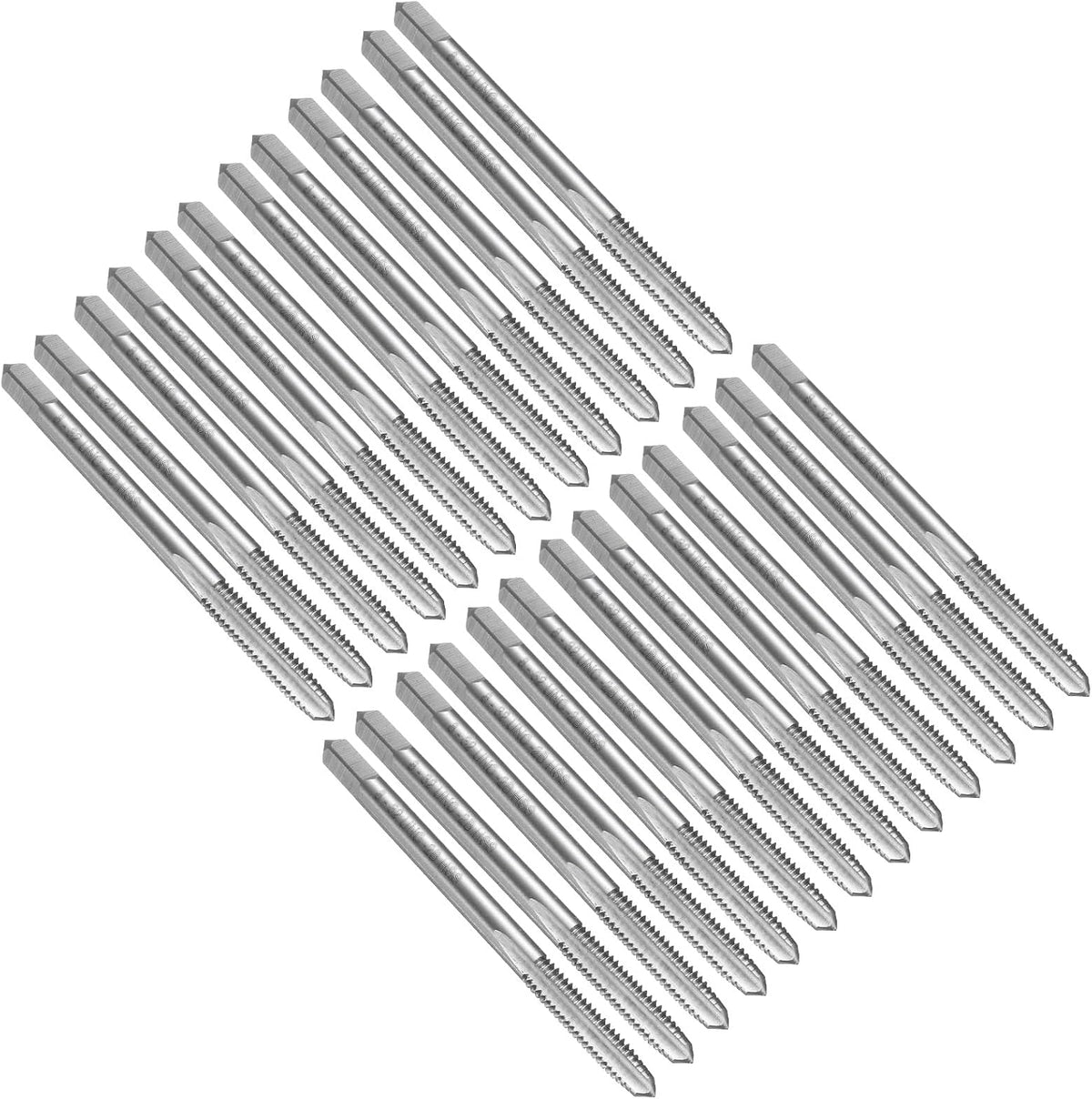 25pcs Straight Flute Thread Tap, 8-32 UNC Screw Threading Tapping Tool Thread Milling Machine Taps, High-Speed Steel 6542 (HSS 6542)