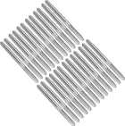 25pcs Straight Flute Thread Tap, 8-32 UNC Screw Threading Tapping Tool Thread Milling Machine Taps, High-Speed Steel 6542 (HSS 6542)
