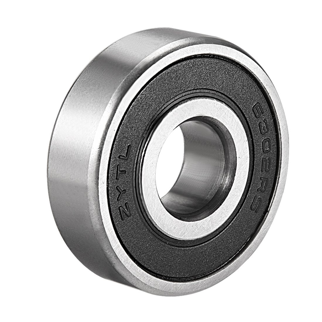 6302RS Deep Groove Ball Bearing Single Sealed 160302, 15mm x 42mm x 13mm Chrome Steel Bearings (Pack of 1)
