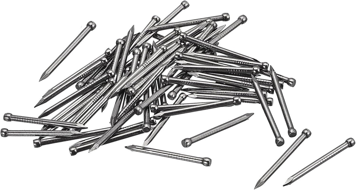 Finishing Nails 80pcs 30mm 1-3/16 Inch Hand-Drive Hardware Carbon Steel Nail Lost Head Nails