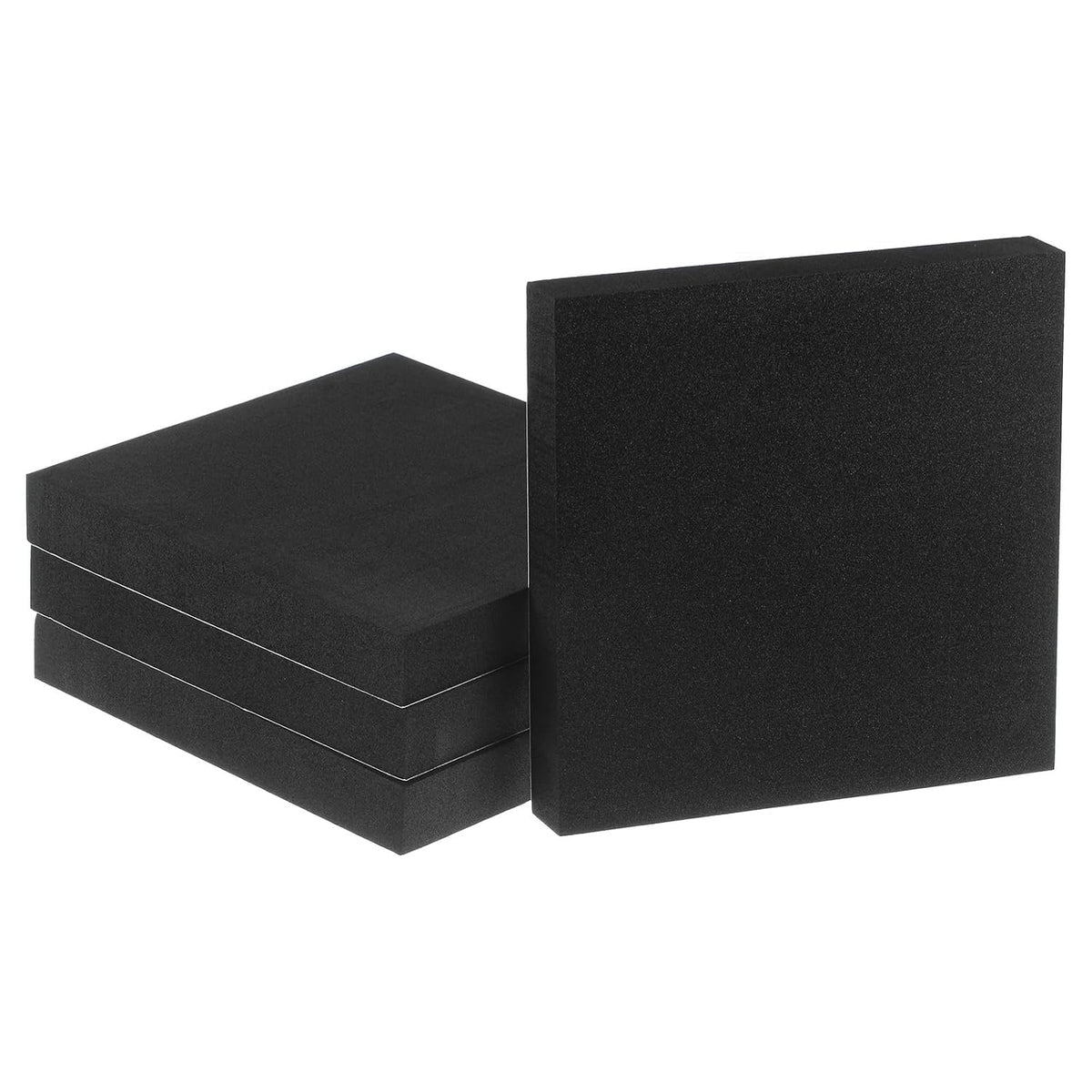 4pcs Adhesive Foam Padding Sheets 3/4 Inch Thick x 6 Inch Long Square EVA Foam Sheet Self Stick Non-Slip Anti Vibration Pads, Anti-Skid Noise